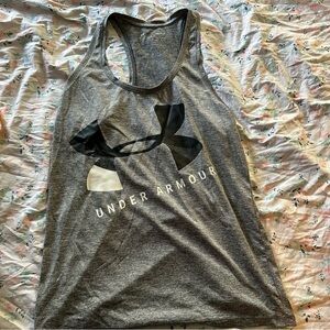 Under Armour Tech Twist Racerback Tank Top - Grey Heather - Women's Medium